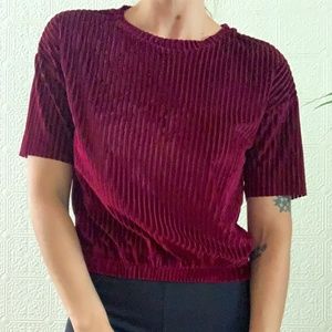 Bishop & Young Velvet Crop Top